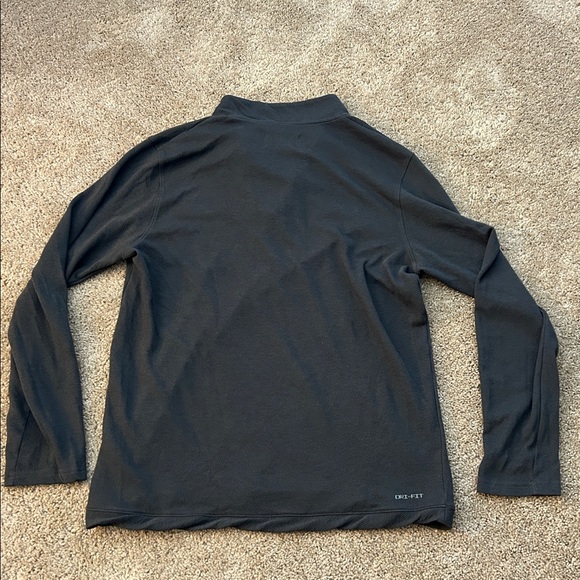 Jordan UNC Tar Heels Basketball Mens L Gray Dri-Fit Quarter Zip - Picture 4 of 11